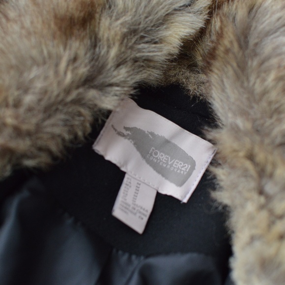Forever 21 Fur Winter Coat - Picture 2 of 2